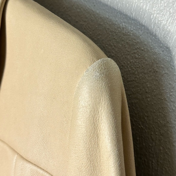 Identify Lace Up Cream 100% Leather SZ 10 - Picture 8 of 9